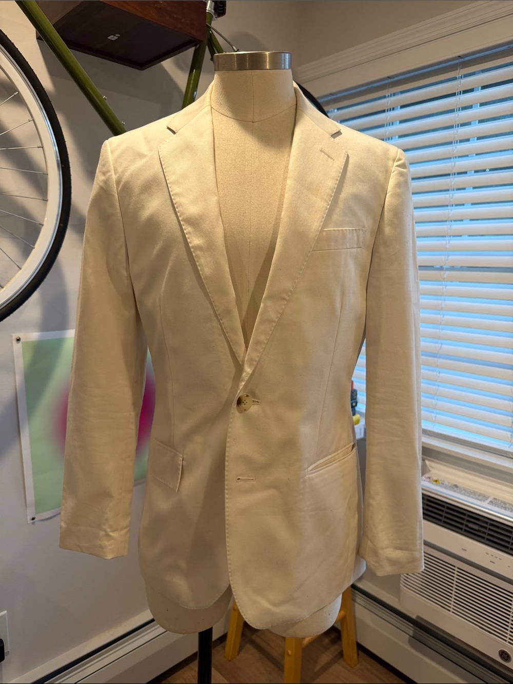 J. Crew Cream Single-Button Blazer